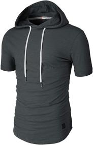 img 4 attached to 👕 Comfortable and Stylish H2H Charcoal Pullover T-Shirt - CMOHOS010