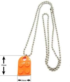 img 2 attached to 🧡 Lego Heart Necklaces: Perfect Matching Pendant Set for Girls, Boys, Best Friends, Couples, and Family