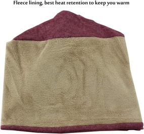 img 1 attached to Winter Camo Slouchy Beanie Hat with Fleece Lining for Outdoor Sports - Unisex