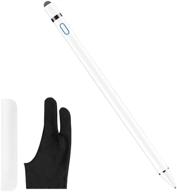 🖊️ xiron rechargeable stylus pen for touch screens - fine point digital pencil compatible with ipad, iphone, and more - high precision and bonus glove included (white) logo
