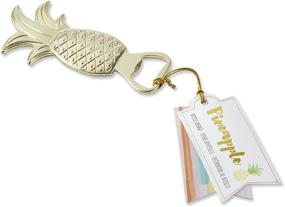 img 3 attached to Charming and Elegant Kate Aspen Gold Pineapple Bottle Opener