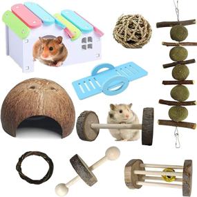 img 4 attached to Hamiledyi Hamster Natural Accessories Gerbils