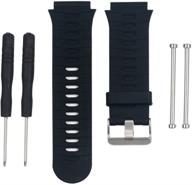 📿 silicone wristband replacement watch band - compatible with garmin forerunner 920xt watch logo