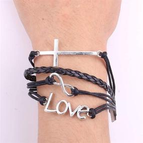 img 2 attached to 🙏 Infinity Love and Cross Jesus Charm Bracelet: The Ideal Christian Gift for Women