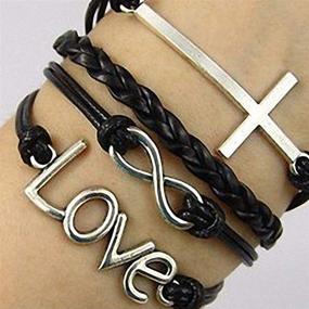 img 1 attached to 🙏 Infinity Love and Cross Jesus Charm Bracelet: The Ideal Christian Gift for Women