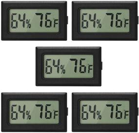 img 4 attached to 🌡️ Enhance Temperature and Humidity Monitoring with Linkhood Mini Thermometer Hygrometer: Perfect for Humidors, Greenhouse, Garden, Cellar, Fridge, and Mason Jar