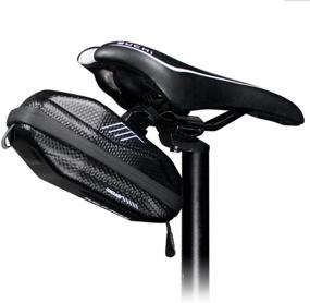 img 2 attached to WILD MAN 0.8L Waterproof Bike Saddle Bag - Quick Release, Hard Shell, Under Seat - Ideal for Mountain Road MTB Bicycle Cycling