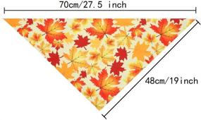 img 2 attached to 🐶 Thanksgiving Dog Bandana Set - Reversible Triangle Scarf for Medium to Large Dogs (2 Pcs)