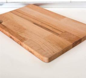 img 3 attached to 🪵 Durable 10'' x 15'' Wood Cutting Board - Heavy Duty Chopping Board for Meat, Bread, Fruits, and Vegetables - BPA Free, 0.7'' Thick - EVALAND