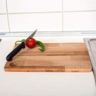 🪵 durable 10'' x 15'' wood cutting board - heavy duty chopping board for meat, bread, fruits, and vegetables - bpa free, 0.7'' thick - evaland логотип