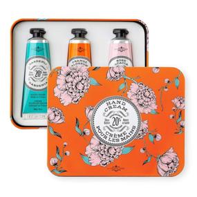 img 4 attached to 🎁 La Chatelaine Hand Cream Trio Tin Gift Set - Luxurious Plant-Based Formulas with 20% Organic Shea Butter, Made in France (Gardenia, Orange Blossom, Rose Acacia) - 3 x 1 oz