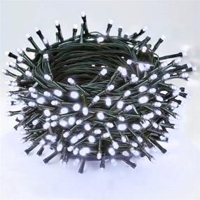 img 4 attached to 🎄 Enhance Your Holiday Spirit with Super-Long 134FT 360 LED Christmas Lights Outdoor/Indoor - Waterproof, 8 Lighting Modes, Perfect for Outdoor Christmas Decorations Garden Decor Patio Tree (Cool White)