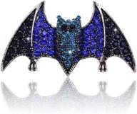 amosfun halloween bat shape brooch with rhinestone breastpin – demon bat brooch pins jewelry gift and halloween accessories for women, girls, and ladies logo