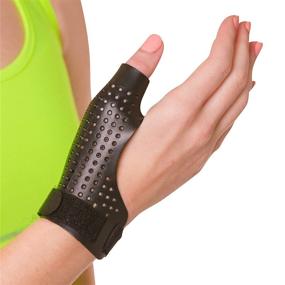 img 4 attached to BraceAbility Thumb Splint: Immobilize & Stabilize Thumb Joints for Arthritis, Trigger Thumb, Tendonitis & Sprain Relief - Small Right