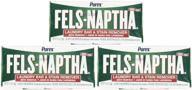 🧽 fels naptha laundry bar and stain remover - 5.5 ounce (pack of 3): effective cleaning solution! logo