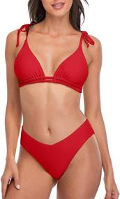 img 4 attached to 👙 Charmo Women's Off-Shoulder Swimsuits - Stylish Swimwear & Cover Ups for Ladies