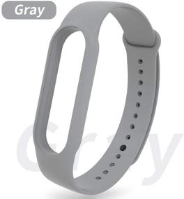 img 2 attached to AWINNER Ремешки, совместимые с умными часами Xiaomi Mi Band 5, заменяемые браслеты аксессуары, ремни для запястий, браслеты для Mi5 (черный).