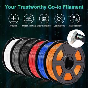 img 2 attached to SUNLU PETG Filament 1.75mm Bundle Red Orange - 2kgs PETG 3D Printing Filament for FDM Printer & 3D Pen