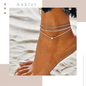 img 1 attached to YBSHIN Layered Anklet Bracelet Jewelry