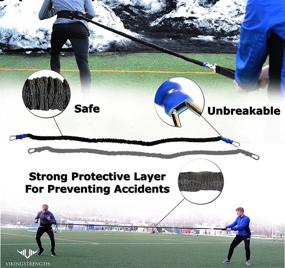 img 2 attached to 🏋️ Vikingstrength 360° Resistance Running Training Bungee Band for Enhanced Speed, Fitness Agility, and Strength - Ideal for Football, Basketball, Crossfit, Solo or Partner Workouts