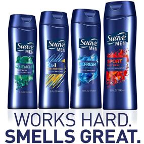 img 1 attached to 🧴 Suave Men 2-in-1 Body Wash and Shampoo, Hair and Body 15 oz (Pack of 6) - Ultimate All-in-One Hygiene Solution!
