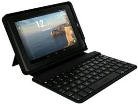 img 1 attached to 💻 ZAGG Keys Bluetooth Keyboard Case: Sleek Black Cover for Verizon Ellipsis 7