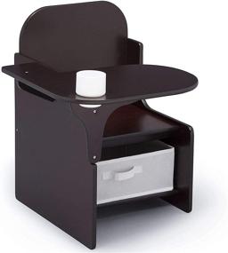 img 3 attached to 🍫 Dark Chocolate Delta Children MySize Chair Desk with Storage Bin