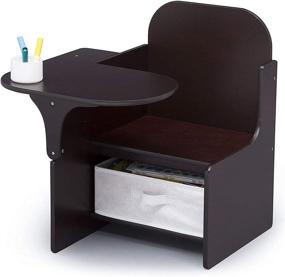 img 2 attached to 🍫 Dark Chocolate Delta Children MySize Chair Desk with Storage Bin