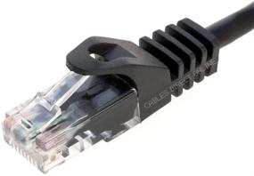 img 1 attached to 🔌 Пятидесятифутовый черный без зацепок кабель(Cat5e Ethernet Network Patch Cable) от Cables Direct Online