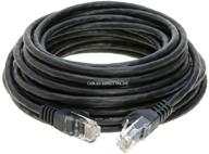 🔌 пятидесятифутовый черный без зацепок кабель(cat5e ethernet network patch cable) от cables direct online логотип