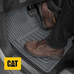 img 2 attached to Caterpillar CAMT-8303 Advanced Performance ToughLiner Rubber Car Floor Mats For Auto Truck SUV &Amp