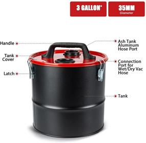 img 2 attached to Powerful Vacmaster VOC508S 1102: 5 Gallon Stainless Steel Wet Dry Shop Vacuum + 3 Gallon Ash Tank Combo