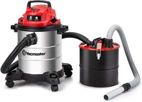 img 4 attached to Powerful Vacmaster VOC508S 1102: 5 Gallon Stainless Steel Wet Dry Shop Vacuum + 3 Gallon Ash Tank Combo