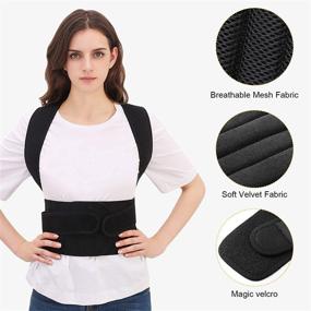 img 3 attached to 👍 Posture Corrector Back Brace for Women and Men - Lumbar Support, Shoulder Posture Support to Improve Posture, Provide Back Pain Relief