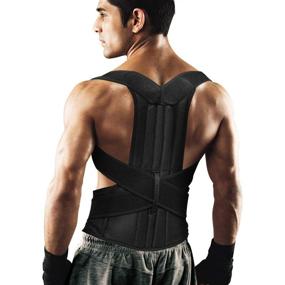 img 4 attached to 👍 Posture Corrector Back Brace for Women and Men - Lumbar Support, Shoulder Posture Support to Improve Posture, Provide Back Pain Relief