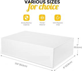 img 2 attached to MESHA 1PACK Large White Gift Boxes With Lids: Magnetic & Ribboned for Bridesmaid Proposals, Birthdays, Parties, Weddings - Bulk Cardboard Wrapping Boxes in 13.5x9x4 Size