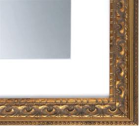 img 3 attached to Golden State Art 11x14 Ornate Finish Picture Frame, Bronze Color, with White Mat for 8x10 Photo & Real Glass