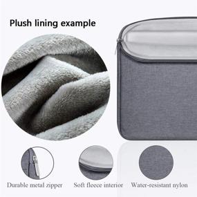 img 1 attached to V Voova 13 13.3 Inch Laptop Sleeve: Compatible with MacBook Air/Pro/M1, 👉 Surface Book 3/Laptop 4, HP Envy 13, Chromebook. Stylish Grey Carrying Case with Handle.