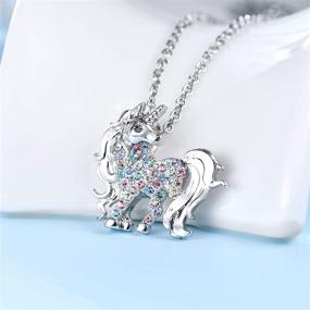 img 3 attached to 🦄 Enchanting Unicorn Pendant Necklace: Ideal Birthday Gift for Girls & Women