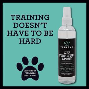 img 1 attached to TriNova Off Furniture Spray: Pet Deterrent for Cats, Dogs, Puppies, Kittens - Anti-Scratch Training Aid with Rosemary, Ginger, Geranium, Lemongrass - Made in USA