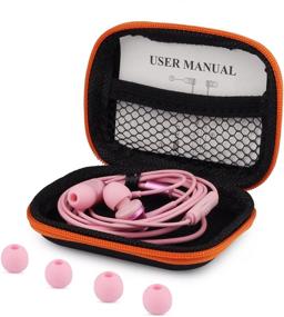 img 3 attached to 🎧 Pink Earbuds in Ear Headphones with Mic/Controller - iPhone Samsung ipad iPod