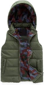 img 3 attached to SNOW DREAMS Quilted Sleeveless Pockets Boys' Clothing - Jackets & Coats