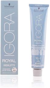 img 2 attached to Schwarzkopf Igora Royal Highlifts 10-1 Blonde Platinum Ash Hair Color 60ml: The Perfect Shade for Stunning Platinum Blonde Hair