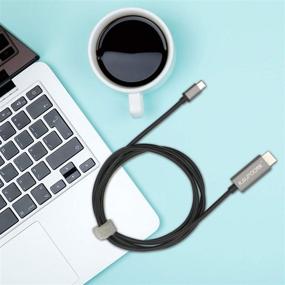 img 3 attached to КАБЕЛЬ USB-C к HDMI длиной 6 футов KAUPOONK, 4K адаптер USB C к HDMI, совместим с MacBook Pro, Samsung Galaxy S8/S9/S10/S20, Surface Book 2, Dell XPS 13/15, Pixelbook и другими