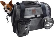 🐱 переноска purrpy для маленьких собак и средних кошек, одобренная авиакомпанией - переноска для путешествий с мягкой стороной логотип