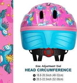 img 3 attached to 🦄 Adjustable Safety Kids Bike Helmet - Unicorn Design for Children ages 3-15 - OutdoorMaster, with 14 Vents for Multi-Sport Use