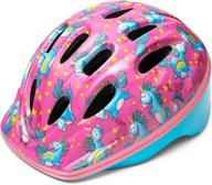 🦄 adjustable safety kids bike helmet - unicorn design for children ages 3-15 - outdoormaster, with 14 vents for multi-sport use logo