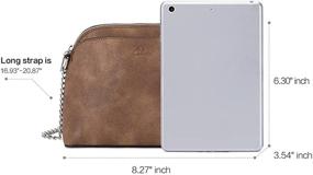 img 2 attached to Сумки и кошельки CLUCI Crossbody Designer Cellphone Two Toned для женщин в стиле руно на плечо