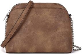 img 4 attached to Сумки и кошельки CLUCI Crossbody Designer Cellphone Two Toned для женщин в стиле руно на плечо
