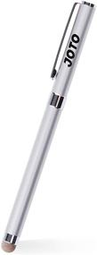 img 4 attached to 🖊️ JOTO 2-in-1 Stylus Pen for Capacitive Touch Screens - Silver: Ultimate Precision for Smartphones and Tablets